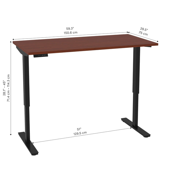 Bestar Standing Desk Universel Height Adjusting 30" x 60"  Standing Desk - Available in 8 Colors
