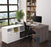 Bestar Bark Gray & White i3 Plus L-Shaped Desk - Available in 4 Colors