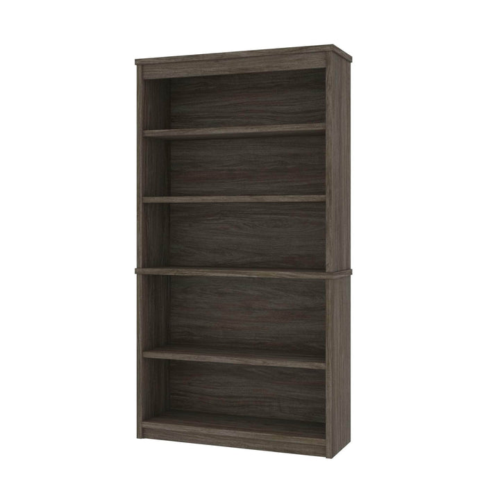 Bestar Bookcase Walnut Gray Uptown II Bookcase - Available in 8 Colors
