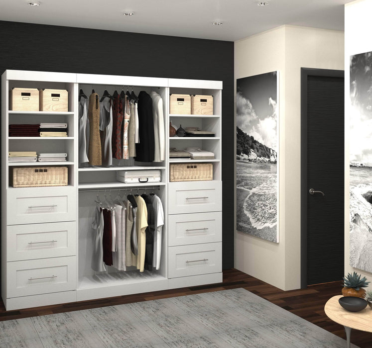 Bestar Closet Organizer Pur 86“ Closet Organizer - Available in 3 Colors