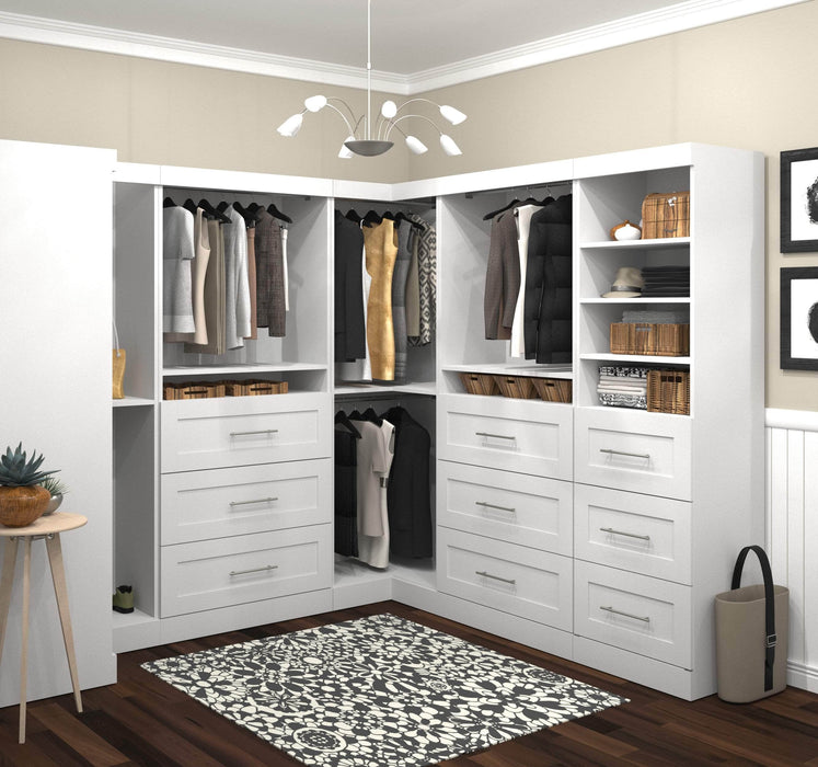 Bestar Closet Organizer Pur Walk-In Closet Organizer Set - Available in 2 Colors