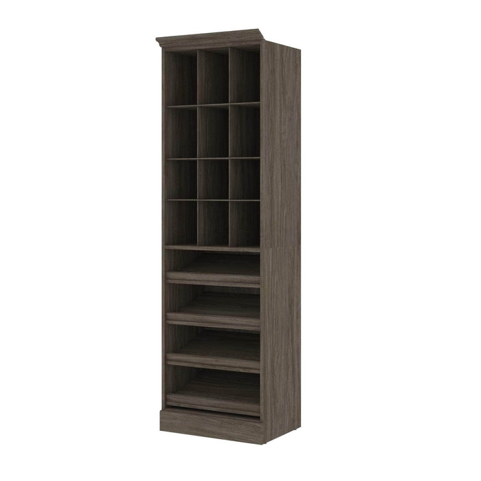 Bestar Closet Organizer Walnut Gray Versatile 25” Closet Organizer - Available in 2 Colors