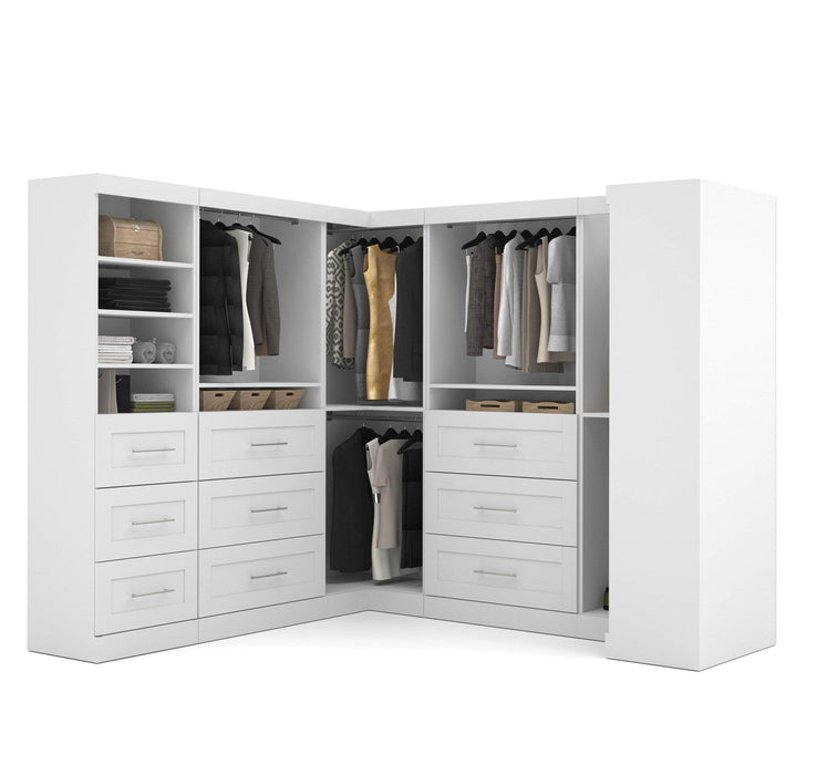 Bestar Closet Organizer White Pur Walk-In Closet Organizer Set - Available in 2 Colors