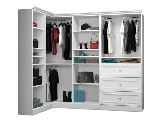 Bestar Closet Organizer White Versatile Walk-In Closet Organizer - Available in 2 Colors