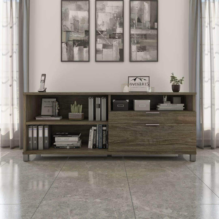 Bestar Credenza with 2 Drawers - Available in 5 Colors
