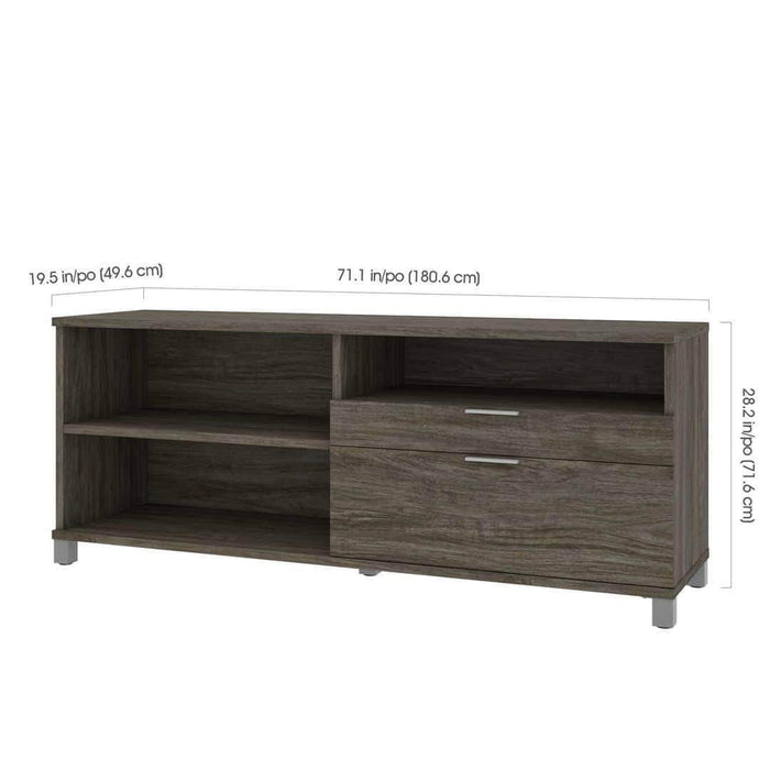 Bestar Credenza with 2 Drawers - Available in 5 Colors
