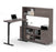 Bestar Desk Sets Pro-Linea 2-piece set including a standing desk and a credenza with hutch - Available in 3 Colors