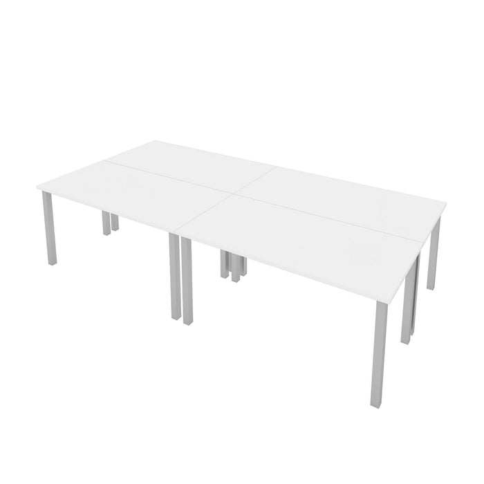 Bestar Desk Sets Universel 4-Piece Set Including Four 30″ × 60″ Table desks with square metal legs - Available in 3 Colors