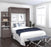Bestar Full Murphy Bed Cielo Full Murphy Bed with Storage Cabinet (79W) - Available in 2 Colors