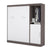 Bestar Full Murphy Bed Nebula Full Murphy Bed with Storage Unit (84W) - Available in 4 Colors