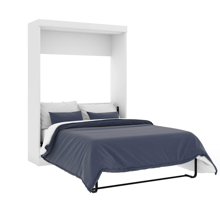 Bestar Full Murphy Bed White Edge 60W Full Murphy Bed - White