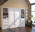 Bestar Full Murphy Bed White Versatile Full Murphy Bed and 2 Storage Units with Drawers (109”) - White