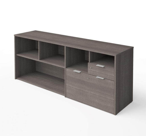 i3 Plus Credenza with Two Drawers - Bark Gray