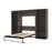 Orion 118"W Full Murphy Wall Bed and 2 Shelving Units - Available in 2 Colors
