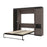 Bestar Murphy Beds Bark Gray & Graphite Orion 98W Full Murphy Bed With Narrow Storage Solutions - Available in 2 Colors