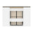 Bestar Murphy Beds Orion 118W Full Murphy Bed And 2 Shelving Units With Drawers - Available in 2 Colors