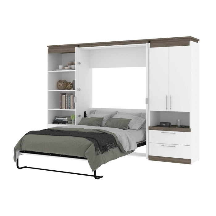 Bestar Murphy Beds Orion 118W Full Murphy Bed And Multifunctional Storage With Drawers (119W) - Available in 2 Colors