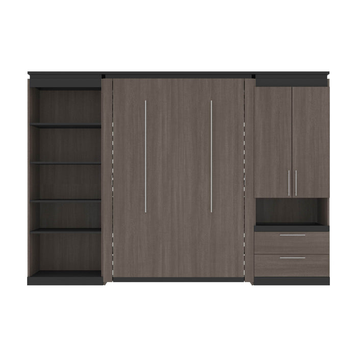 Bestar Murphy Beds Orion 118W Full Murphy Bed With Multifunctional Storage - Available in 2 Colors
