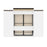Bestar Murphy Beds Orion 124W Queen Murphy Bed With 2 Shelving Units - Available in 2 Colors