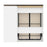Bestar Murphy Beds Orion Full Murphy Bed And Storage Cabinet With Pull-Out Shelf - Available in 2 Colors