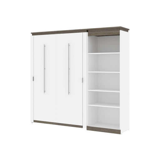 Bestar Murphy Beds Orion Full Murphy Bed With Shelving Unit - Available in 2 Colors