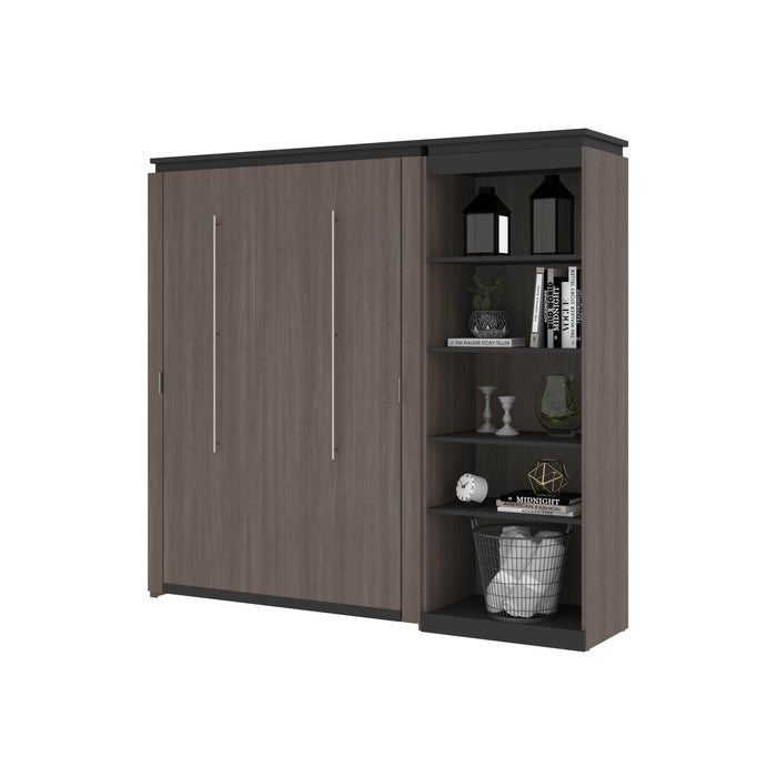Bestar Murphy Beds Orion Full Murphy Bed With Shelving Unit - Available in 2 Colors