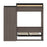 Bestar Murphy Beds Orion Queen Murphy Bed And Shelving Unit With Drawers - Available in 2 Colors