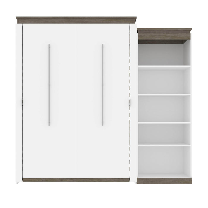Bestar Murphy Beds Orion Queen Murphy Bed With Shelving Unit - Available in 2 Colors