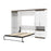 Bestar Murphy Beds White & Walnut Gray Orion 118W Full Murphy Bed With Multifunctional Storage - Available in 2 Colors