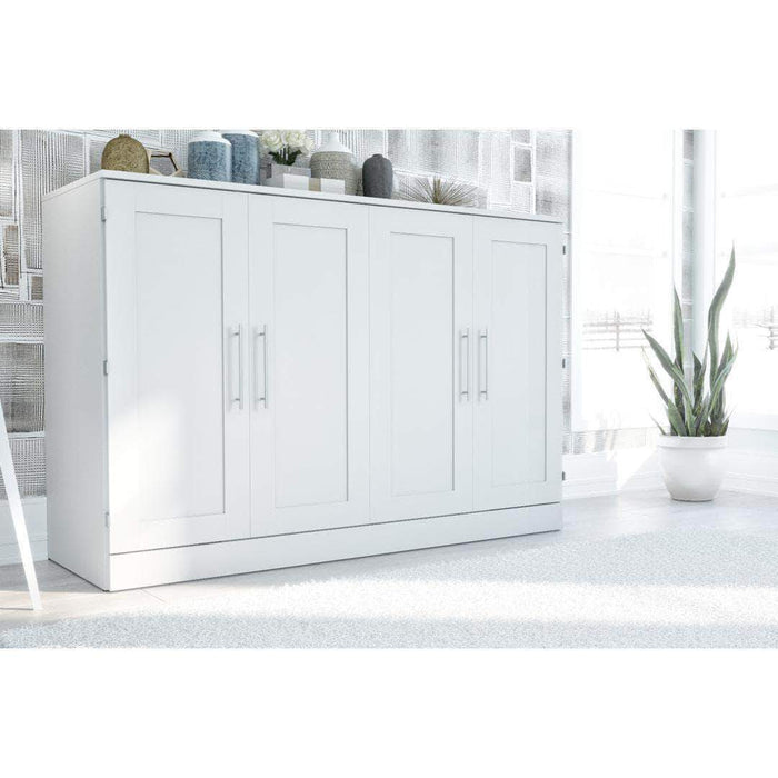 Bestar Murphy Cabinet Bed White Pur Murphy Cabinet Bed - Available in 3 Colors