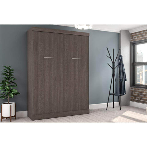 Bestar Murphy Wall Bed Bark Gray Nebula Queen Size Wall Bed available in 4 Colors