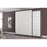 Bestar Nebula 90" Set including a Queen Wall Bed and One Storage Unit with Drawers - Bark Gray & White