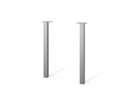 Bestar Office Accessories Silver Contempo Set of 2 Metal Legs - Silver