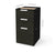 Bestar Pro-Concept Plus Add-on Pedestal with 3 Drawers - Deep Gray & Black