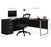 Bestar Pro-Concept Plus Open Side L-Shaped Desk with Pedestal - Available in 2 Colors