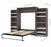 Bestar Queen Murphy Bed Cielo Queen Murphy Bed with 2 Storage Cabinets (124W) - Available in 2 Colors