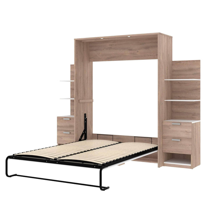 Bestar Queen Murphy Bed Cielo Queen Murphy Bed with Storage (104W) - Available in 2 Colors