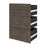 Bestar Shelves Drawers and Doors Walnut Gray Versatile 3-Drawer Set for Versatile 25” Storage Unit - Available in 3 Colors