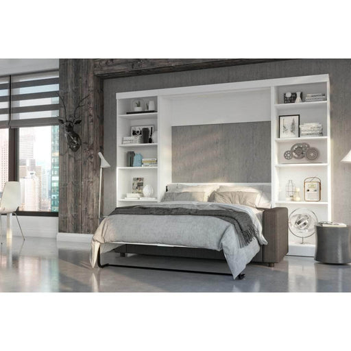 Bestar Sofa Murphy Bed Pur Full Murphy Bed, 2 Storage Units and a Sofa - Available in 2 Colors