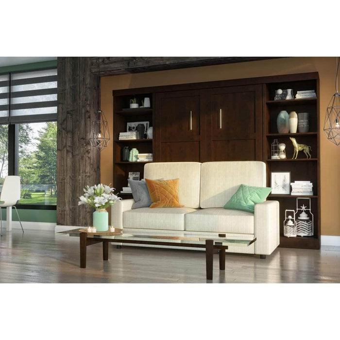 Bestar Sofa Murphy Bed Pur Full Murphy Bed, 2 Storage Units and a Sofa - Available in 2 Colors