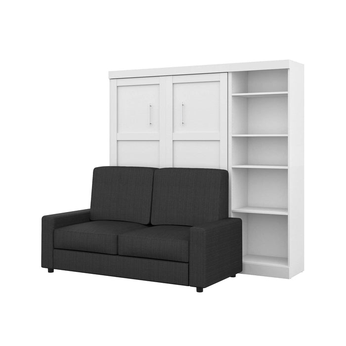 Bestar Sofa Murphy Bed Pur Full Murphy Bed, a Storage Unit and a Sofa (84“) - Available in 2 Colors