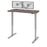 Bestar Standing Desk Bark Gray Upstand 24” x 48” Standing Desk with Dual Monitor Arm - Available in 4 Colors
