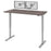 Bestar Standing Desk Bark Gray Upstand 30” x 60” Standing Desk with Dual Monitor Arm - Available in 4 Colors