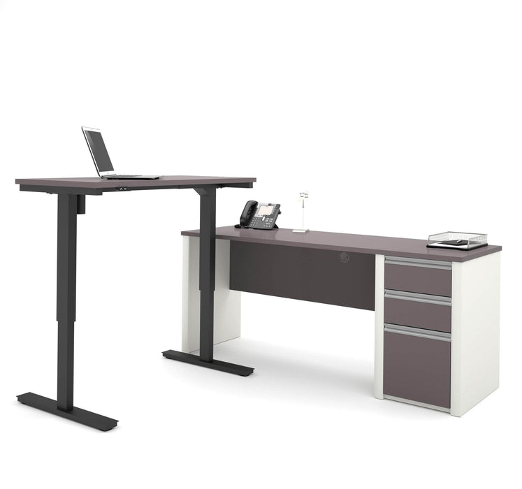 Bestar Standing Desk Connexion 2-Piece set including a standing desk and a desk - Available in 3 Colors