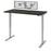 Bestar Standing Desk Deep Gray Upstand 30” x 60” Standing Desk with Dual Monitor Arm - Available in 4 Colors