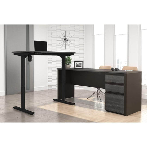 Bestar Standing Desk Prestige + 2-Piece set including a standing desk and a desk - Available in 3 Colors