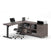 Bestar Standing Desk Pro-Linea 2-Piece set including a standing desk and a credenza - Available in 3 Colors