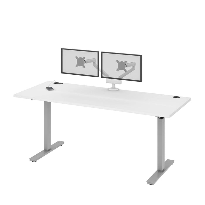 Bestar Standing Desk Upstand 30” x 72” Standing Desk with Dual Monitor Arm - Available in 4 Colors