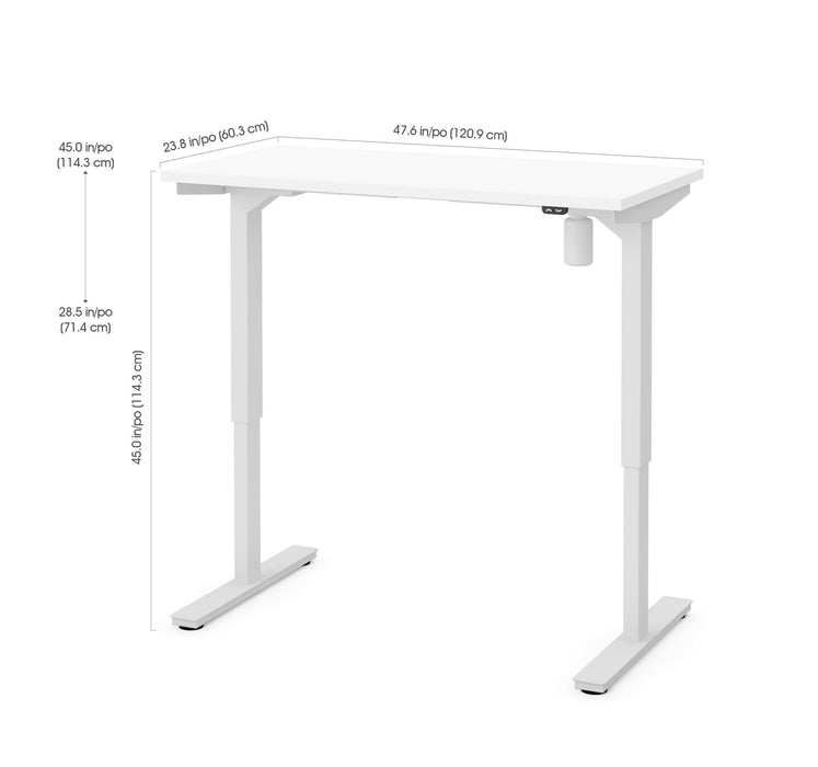 Bestar Standing Desk White Universel 24“ x 48“ Standing Desk - White