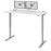 Bestar Standing Desk White Upstand 30” x 60” Standing Desk with Dual Monitor Arm - Available in 4 Colors